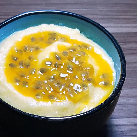 Creminho de maracujá e manga